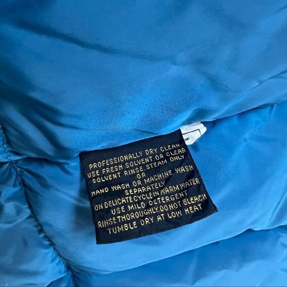 Vintage Eddie Bauer Goose Down Snow Ski Jacket Blue M - Picture 12 of 14